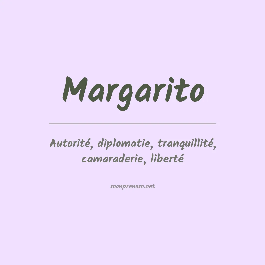 Signification du Prénom Margarito Signification du Prénom Margarito