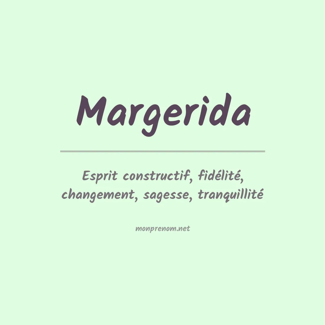 Signification du Prénom Margerida Signification du Prénom Margerida