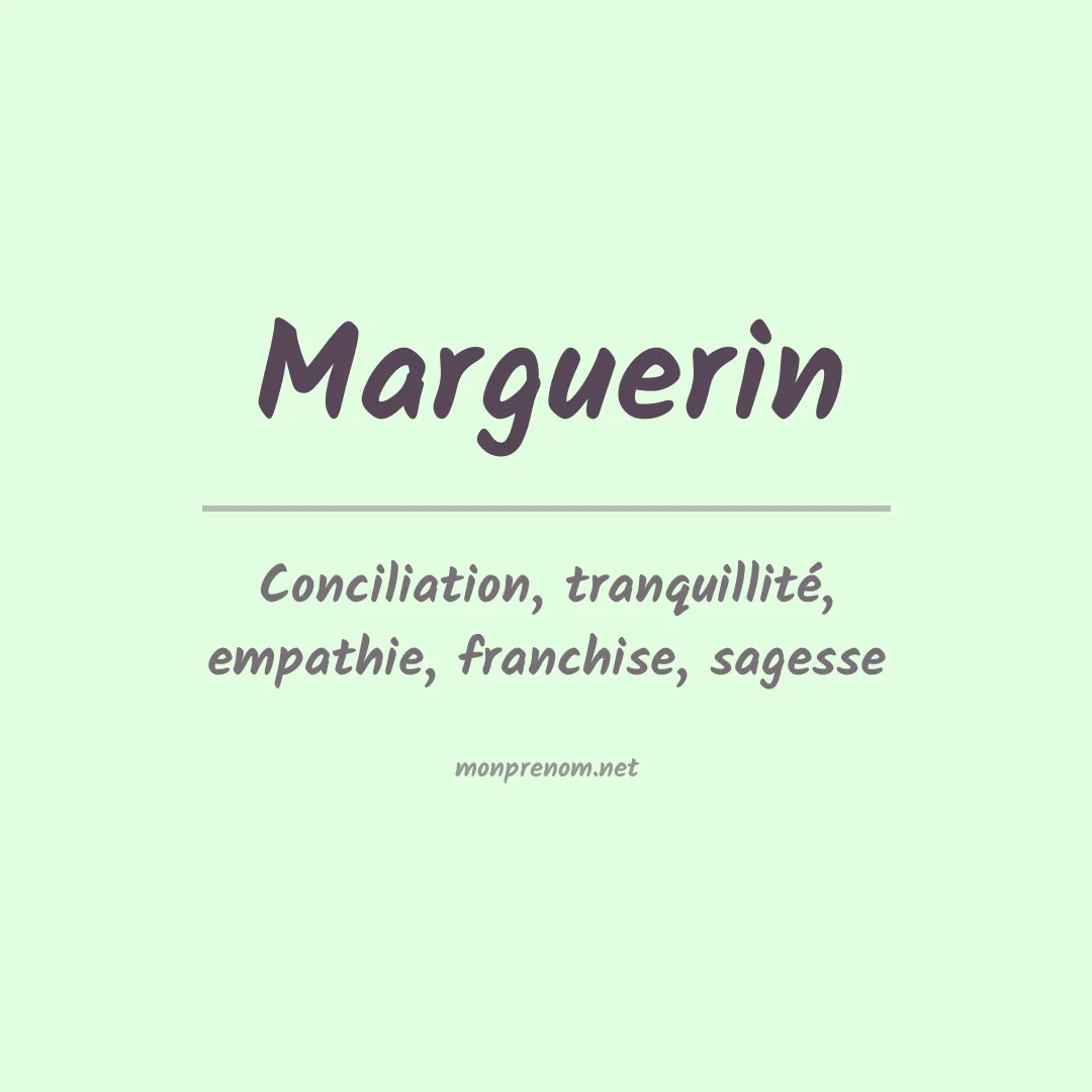 Signification du Prénom Marguerin Signification du Prénom Marguerin