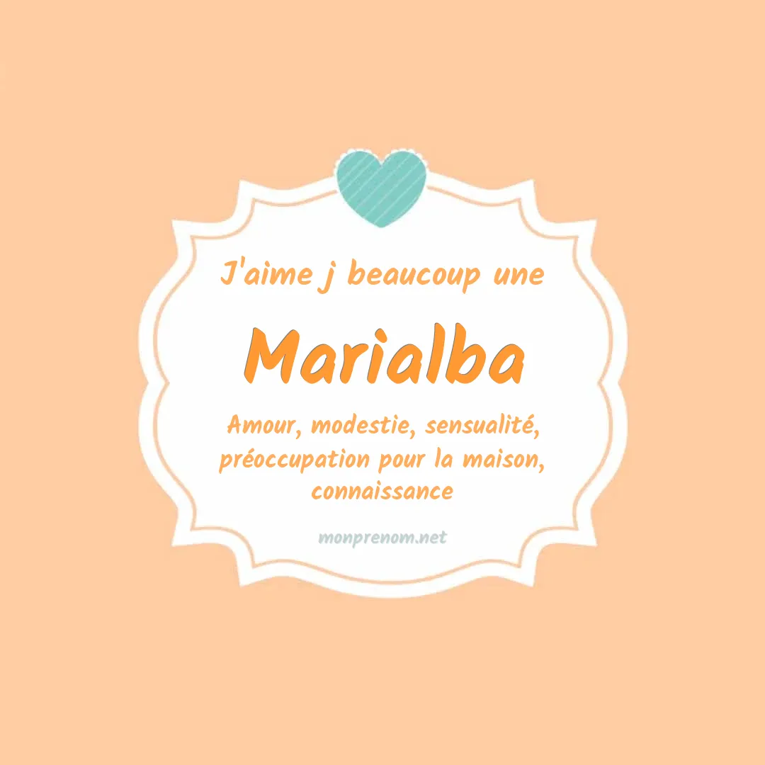 j'aime beaucoup Marialba