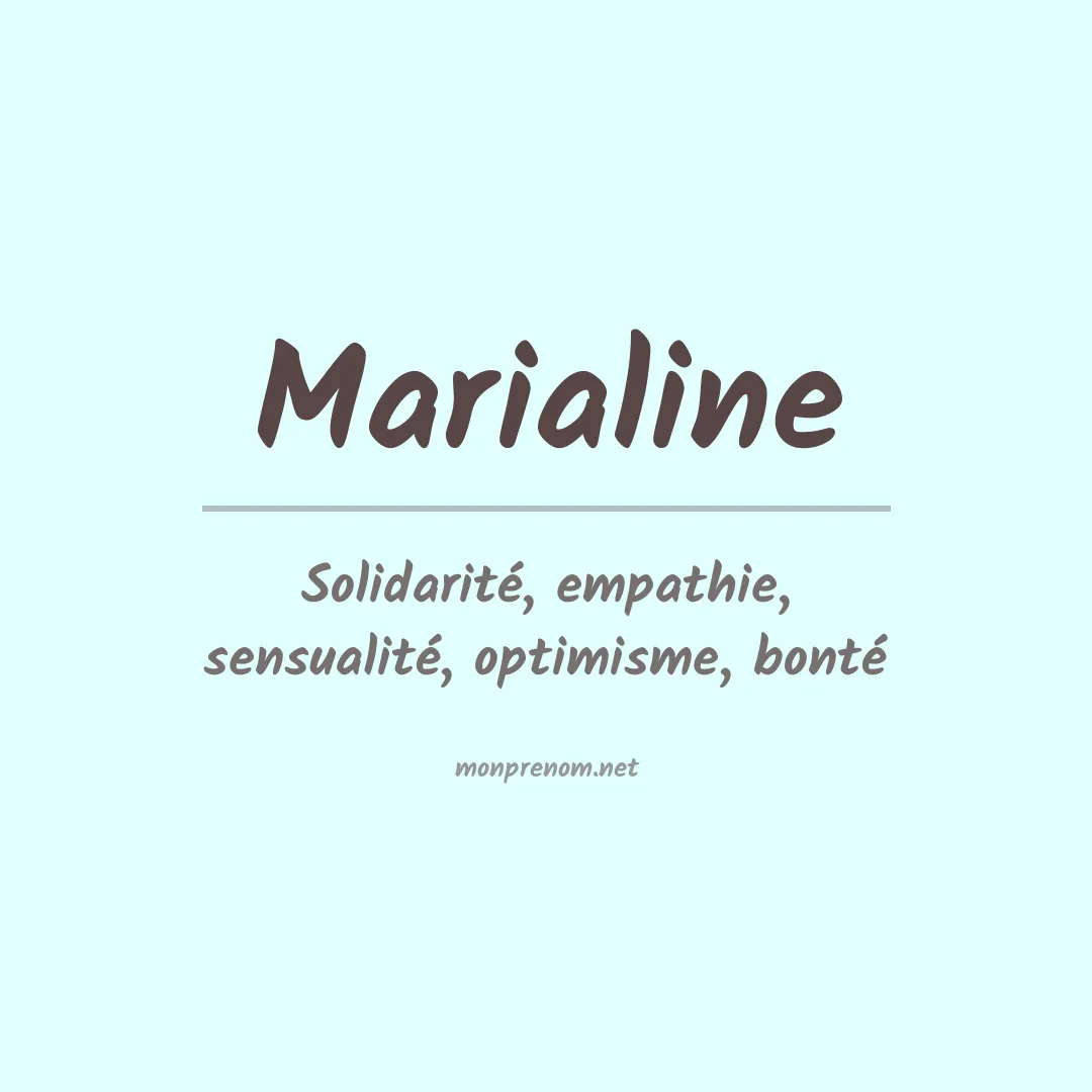 Signification du Prénom Marialine Signification du Prénom Marialine