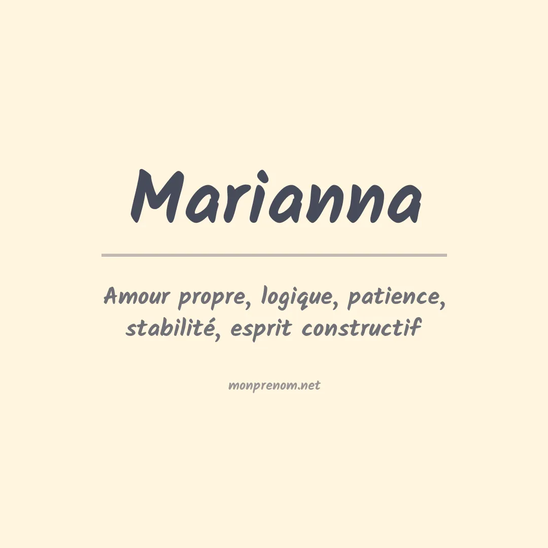 Signification du Prénom Marianna