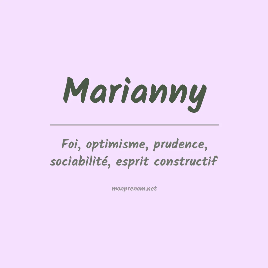 Signification du Prénom Marianny