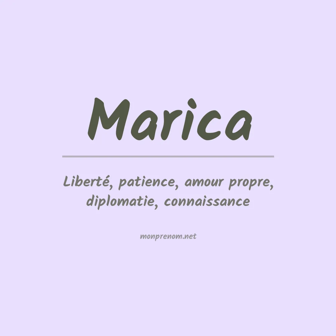 Signification du Prénom Marica