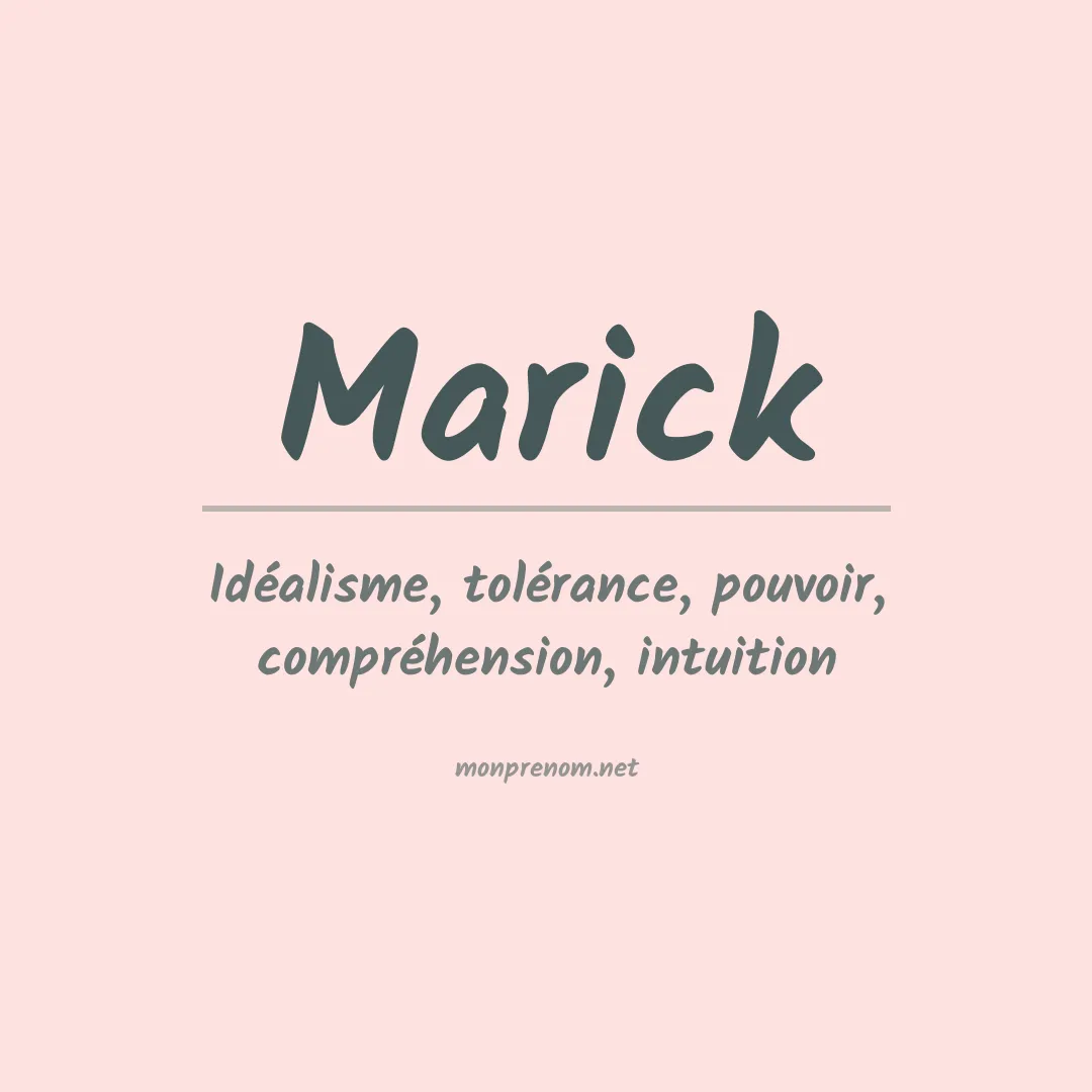 Signification du Prénom Marick