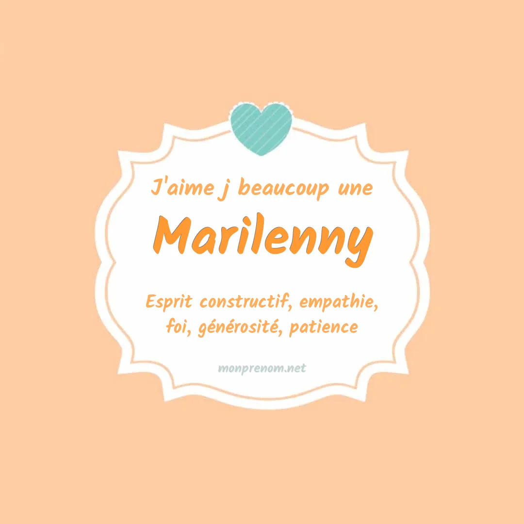 j'aime beaucoup Marilenny