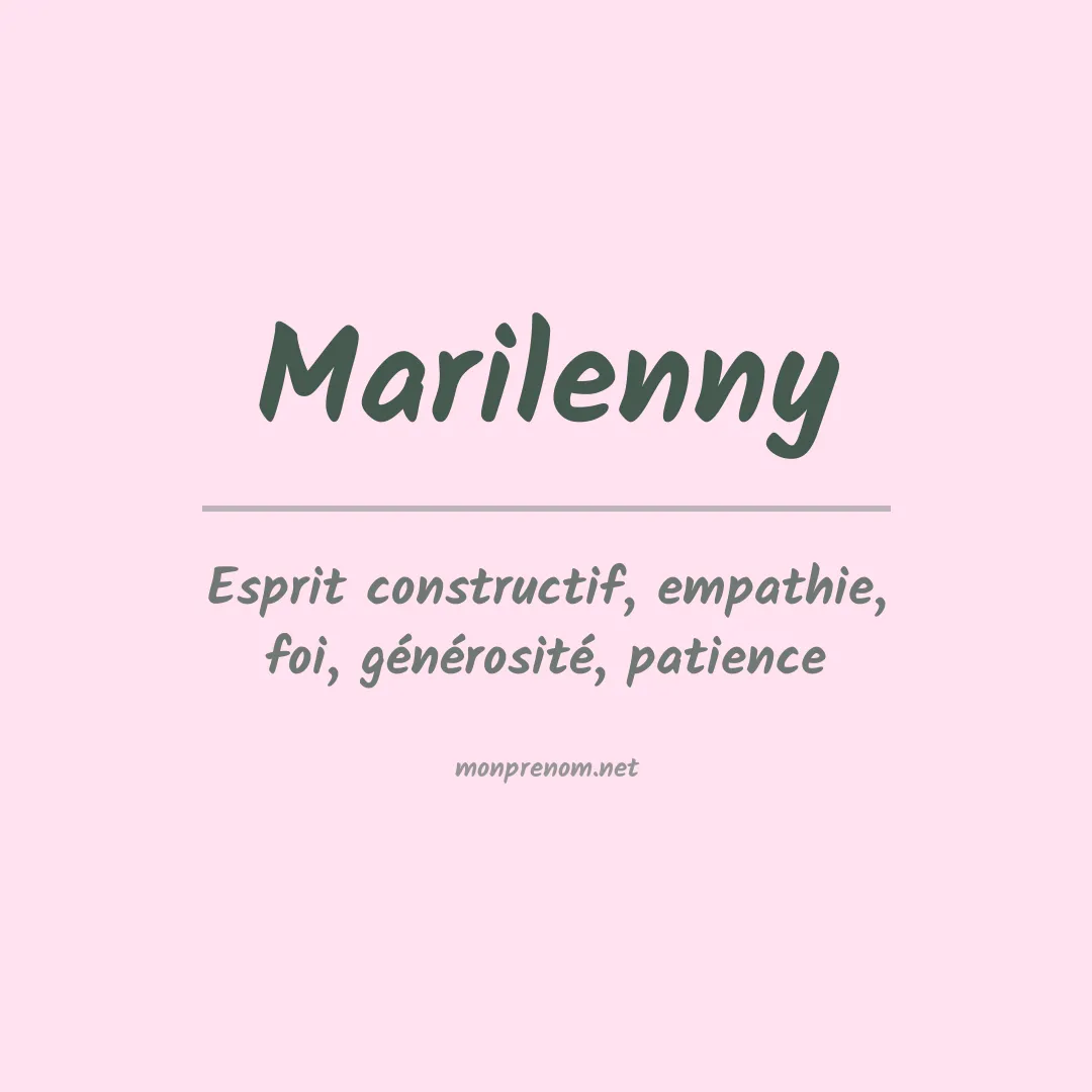 Signification du Prénom Marilenny