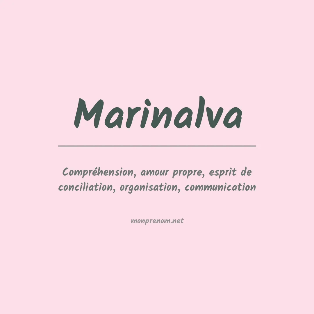 Signification du Prénom Marinalva