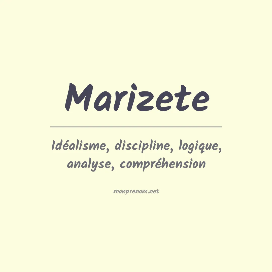 Signification du Prénom Marizete Signification du Prénom Marizete