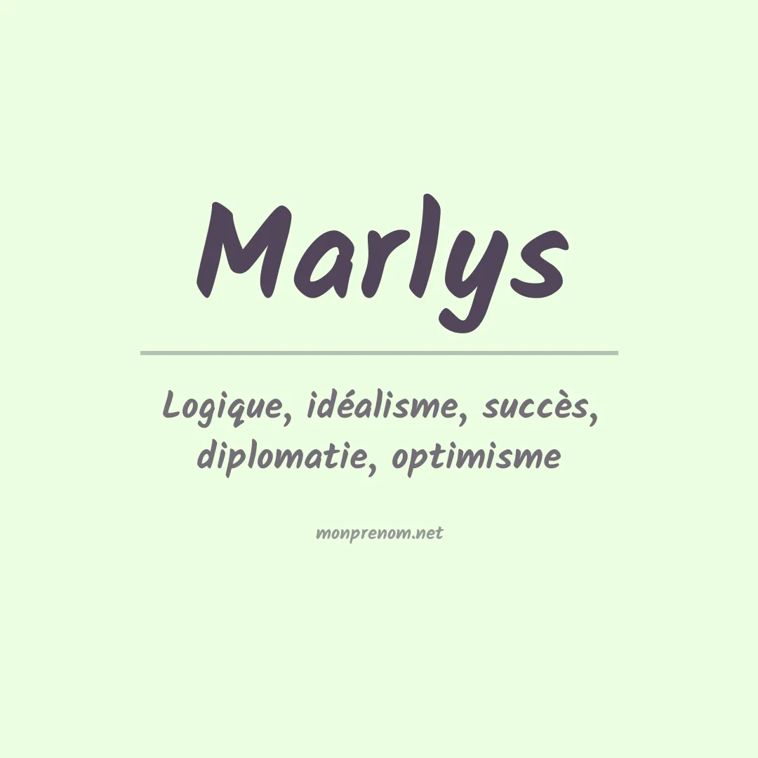 Signification du Prénom Marlys Signification du Prénom Marlys