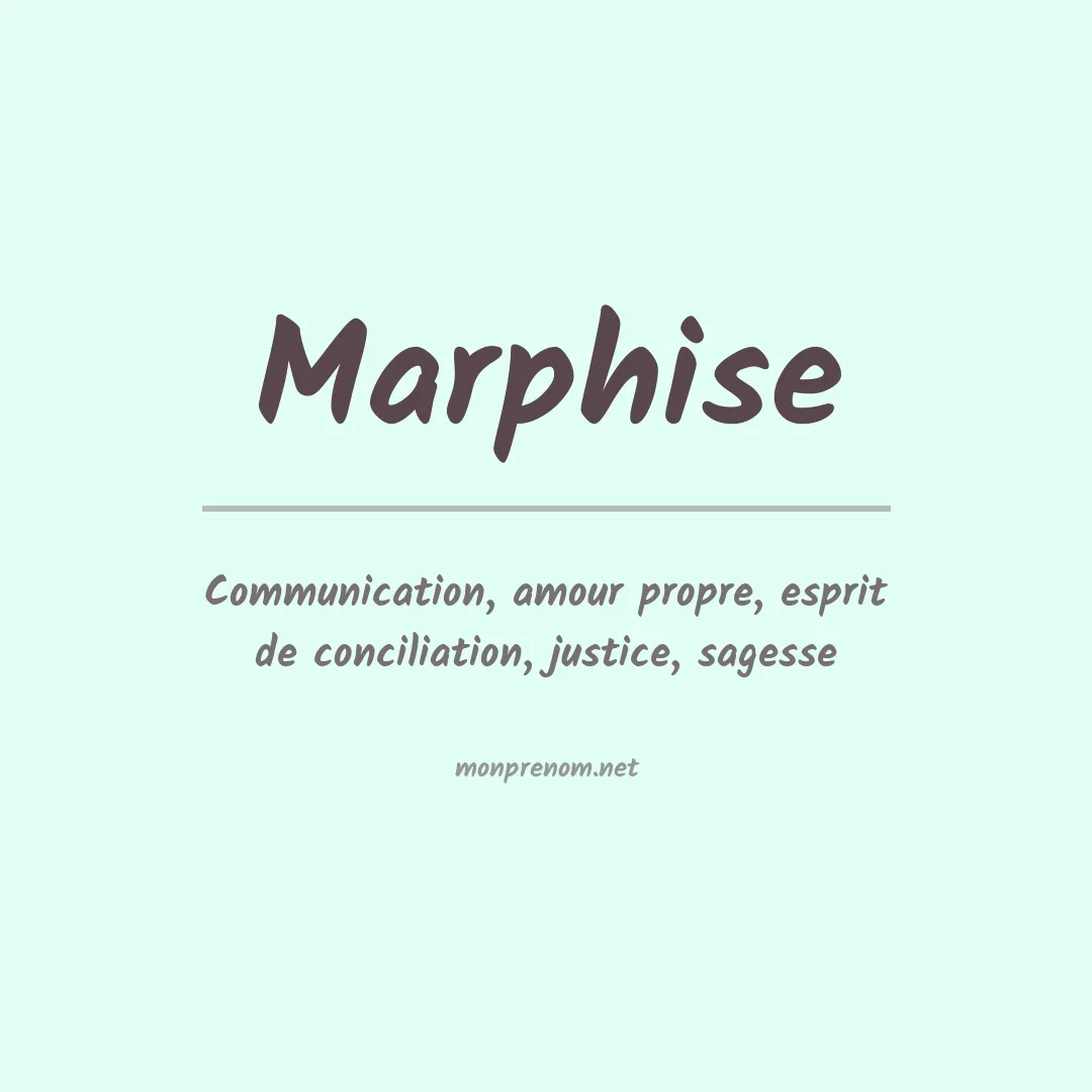 Signification du Prénom Marphise Signification du Prénom Marphise
