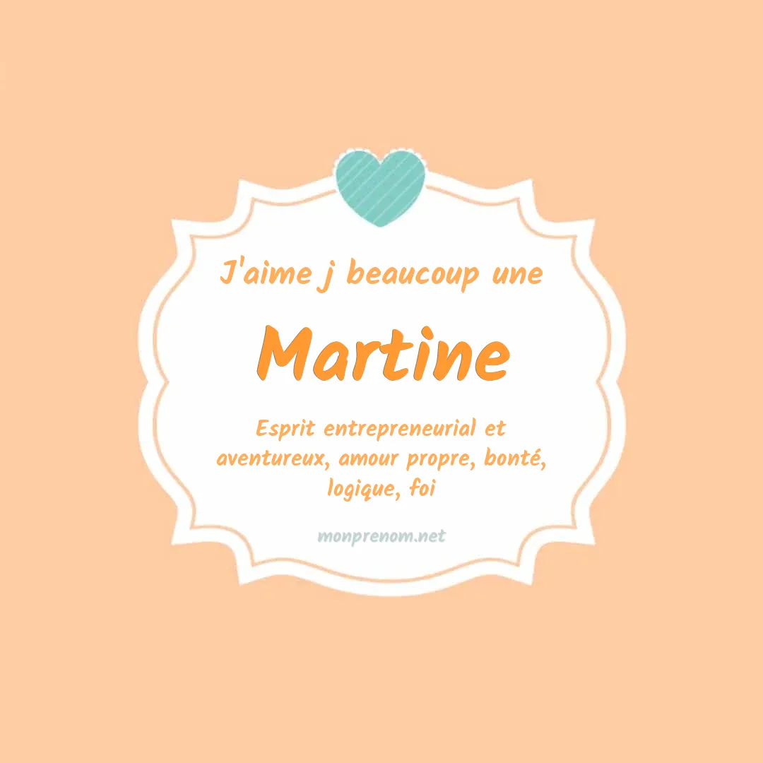 Signification du Pr nom Martine