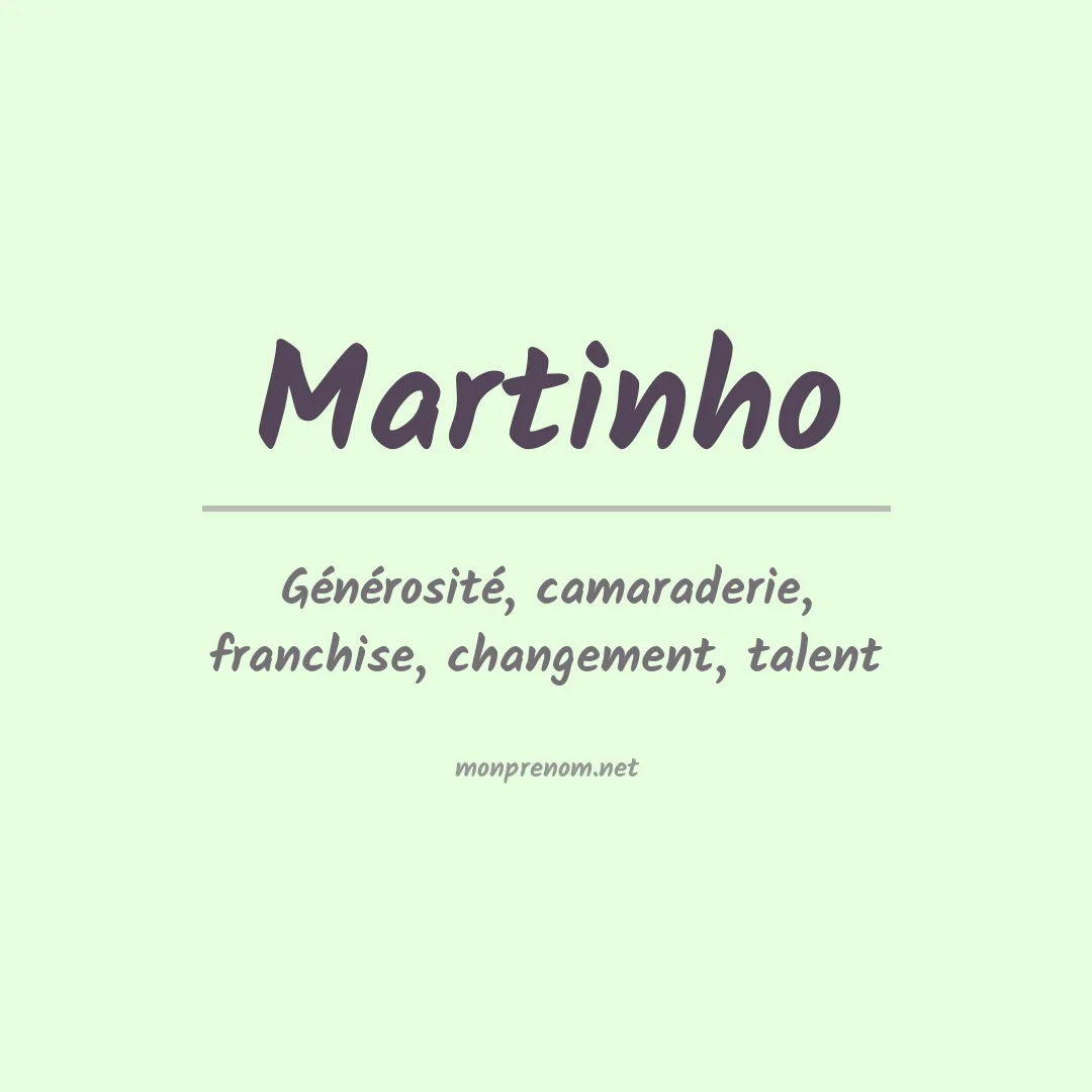 Signification du Prénom Martinho