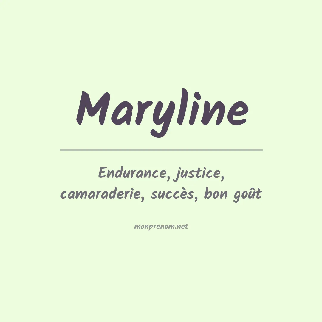 Signification du Prénom Maryline Signification du Prénom Maryline