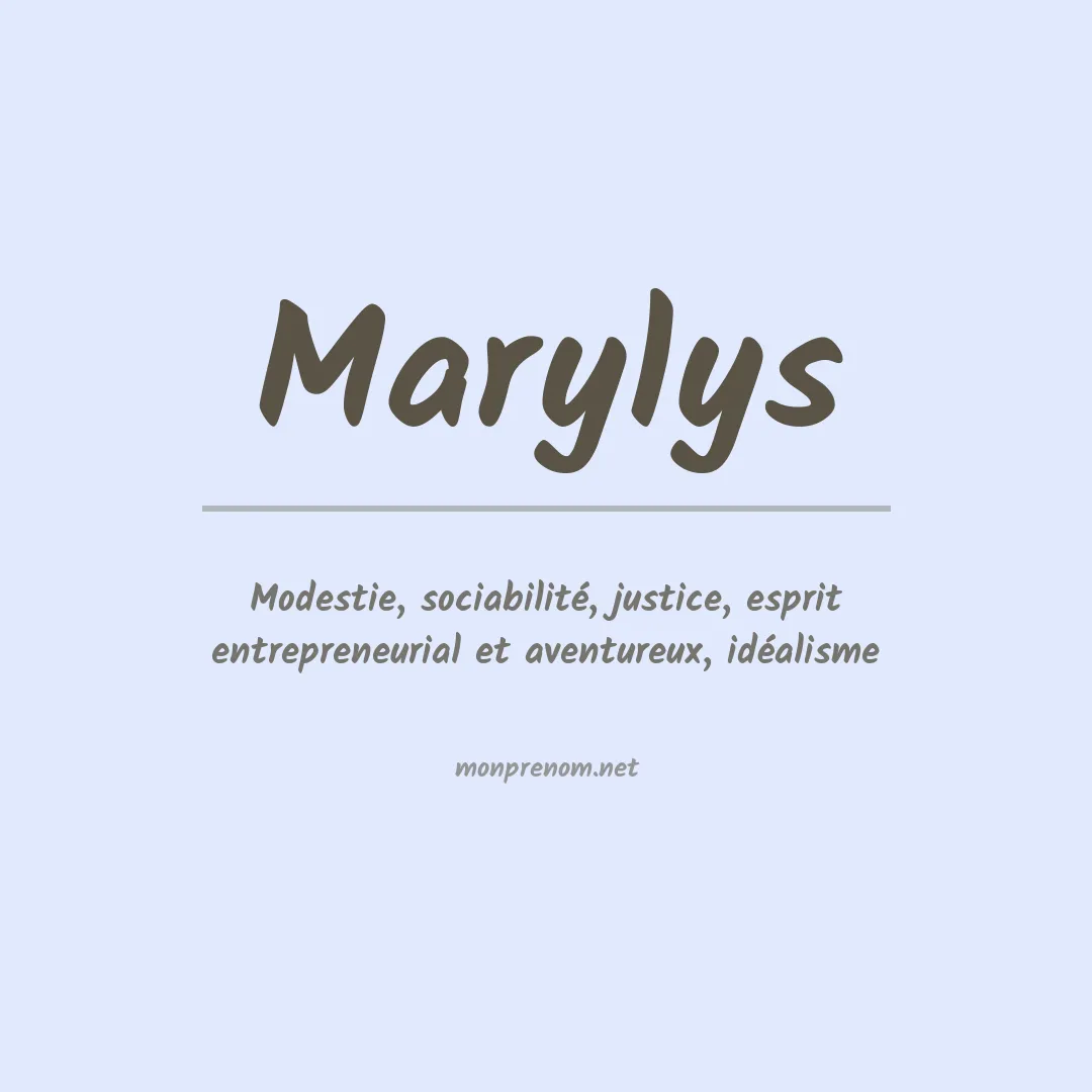 Signification du Prénom Marylys Signification du Prénom Marylys