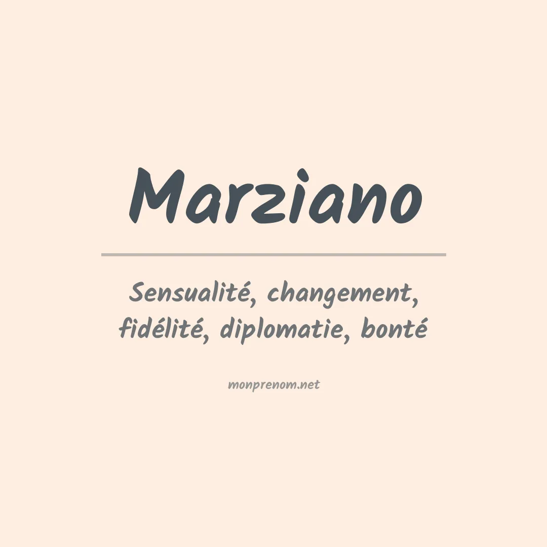 Signification du Prénom Marziano Signification du Prénom Marziano
