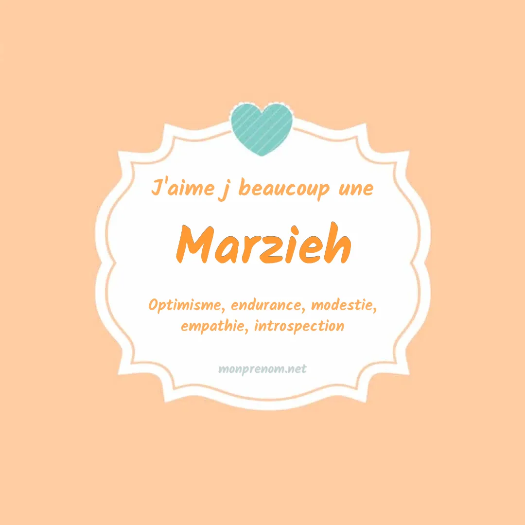 j'aime beaucoup Marzieh