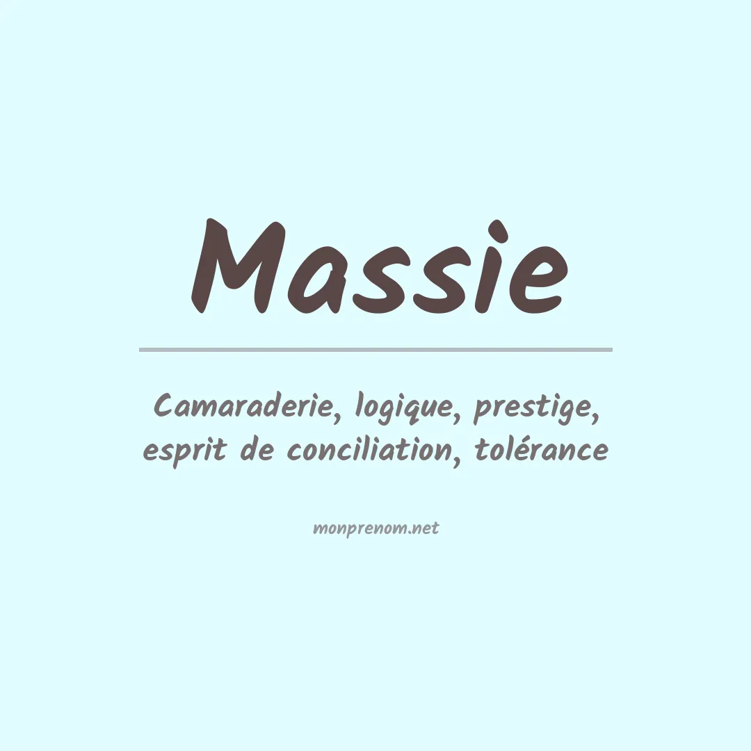 Signification du Prénom Massie