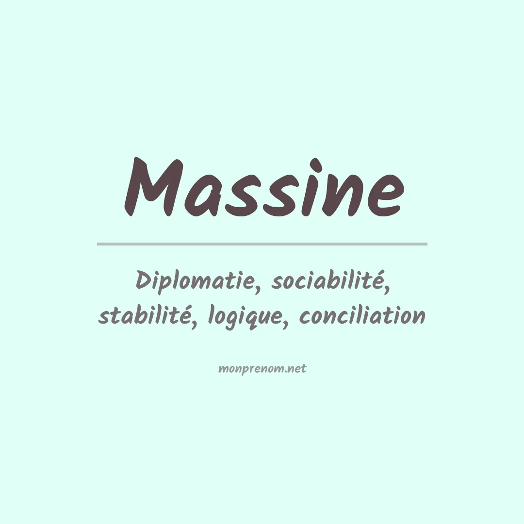 Signification du Prénom Massine Signification du Prénom Massine