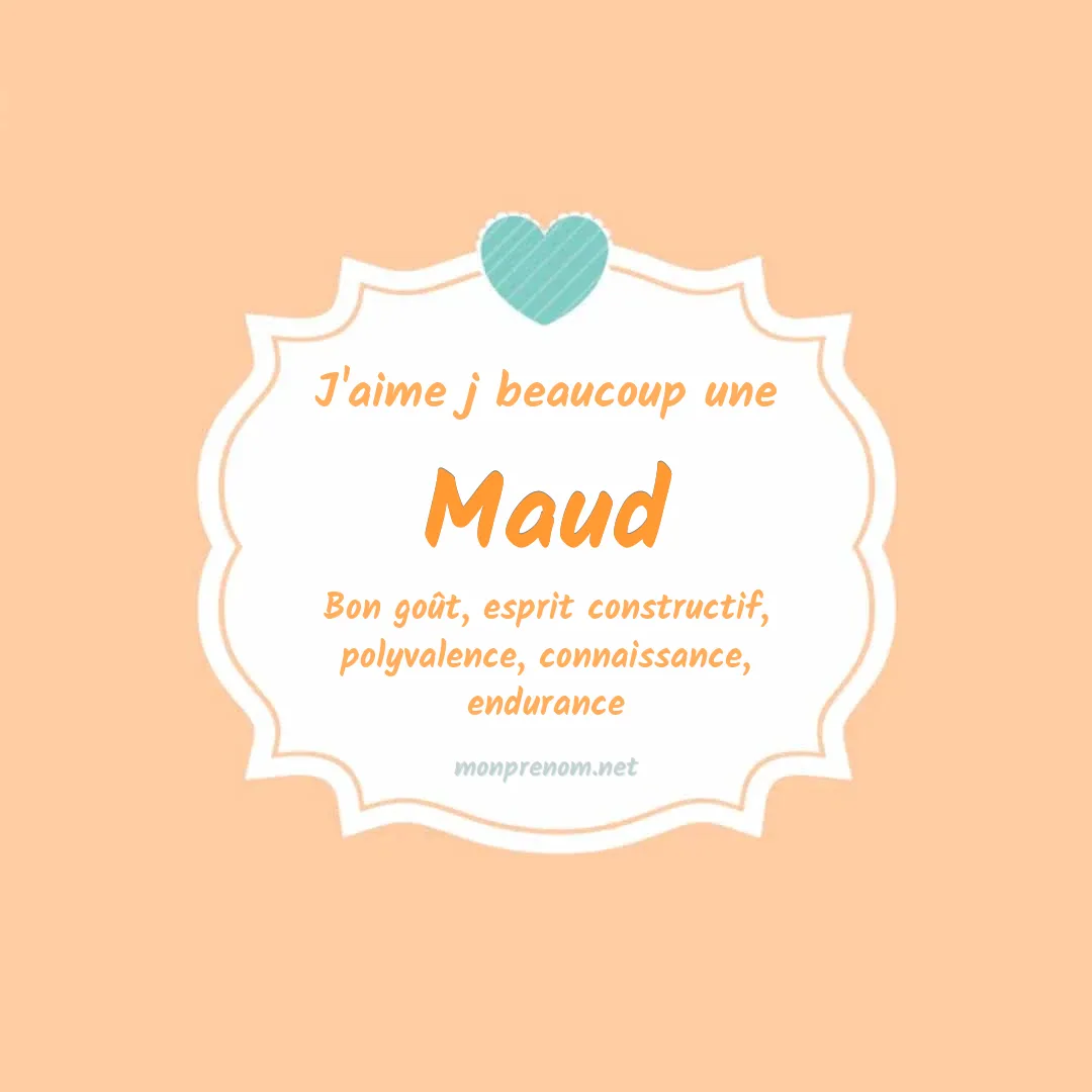 Signification du Pr nom Maud