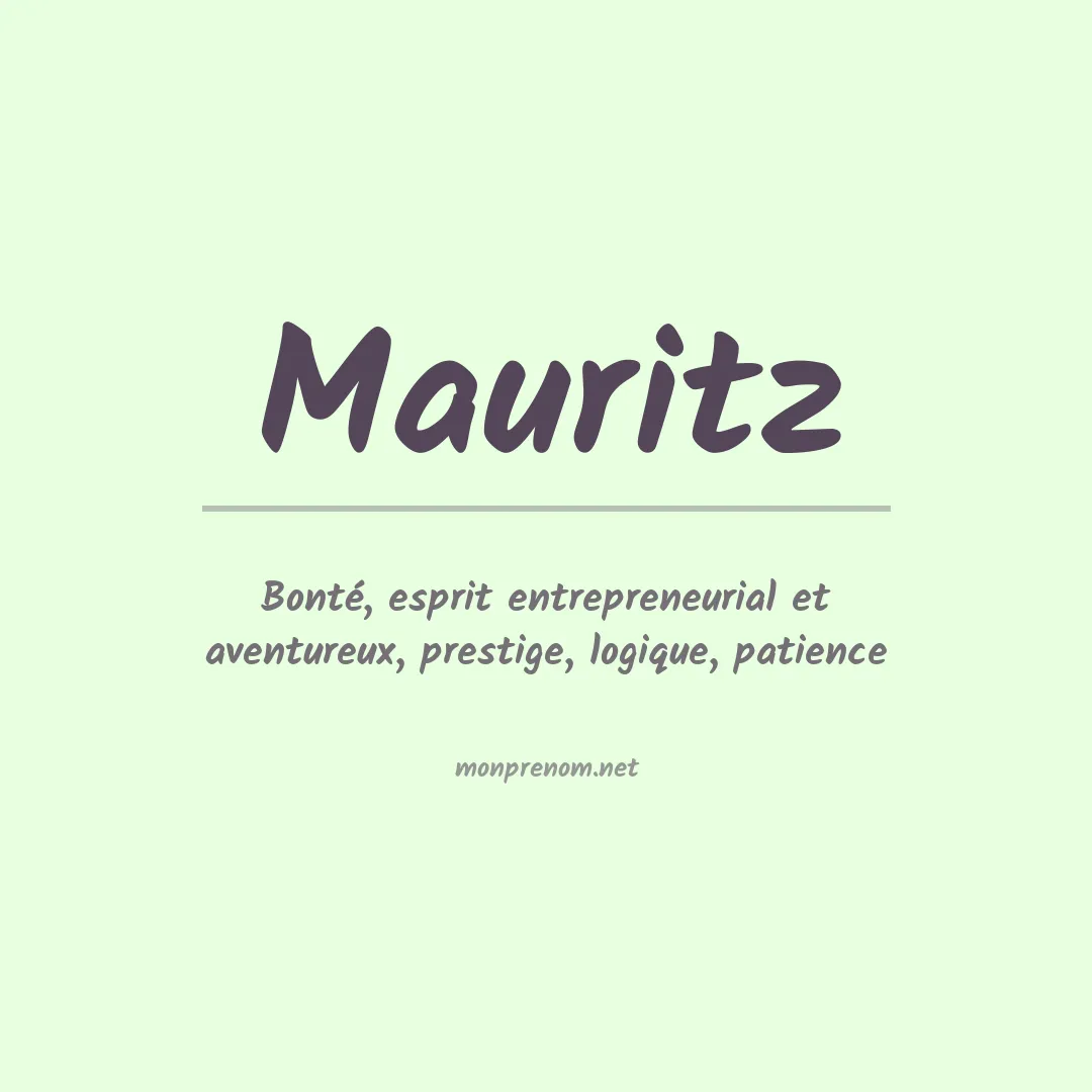 Signification du Prénom Mauritz