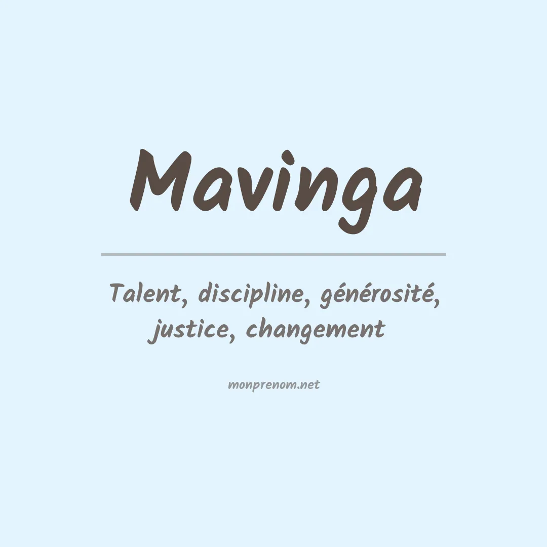 Signification du Prénom Mavinga Signification du Prénom Mavinga
