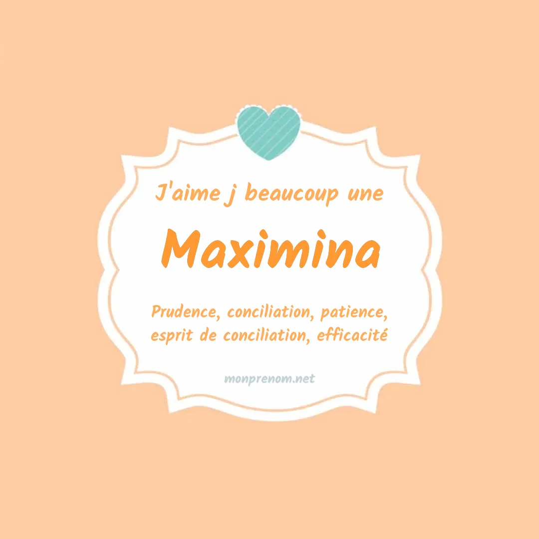 j'aime beaucoup Maximina
