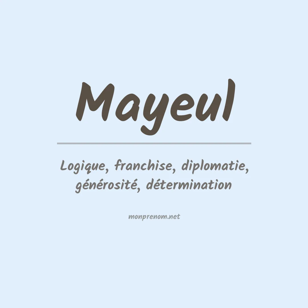 Signification du Prénom Mayeul Signification du Prénom Mayeul
