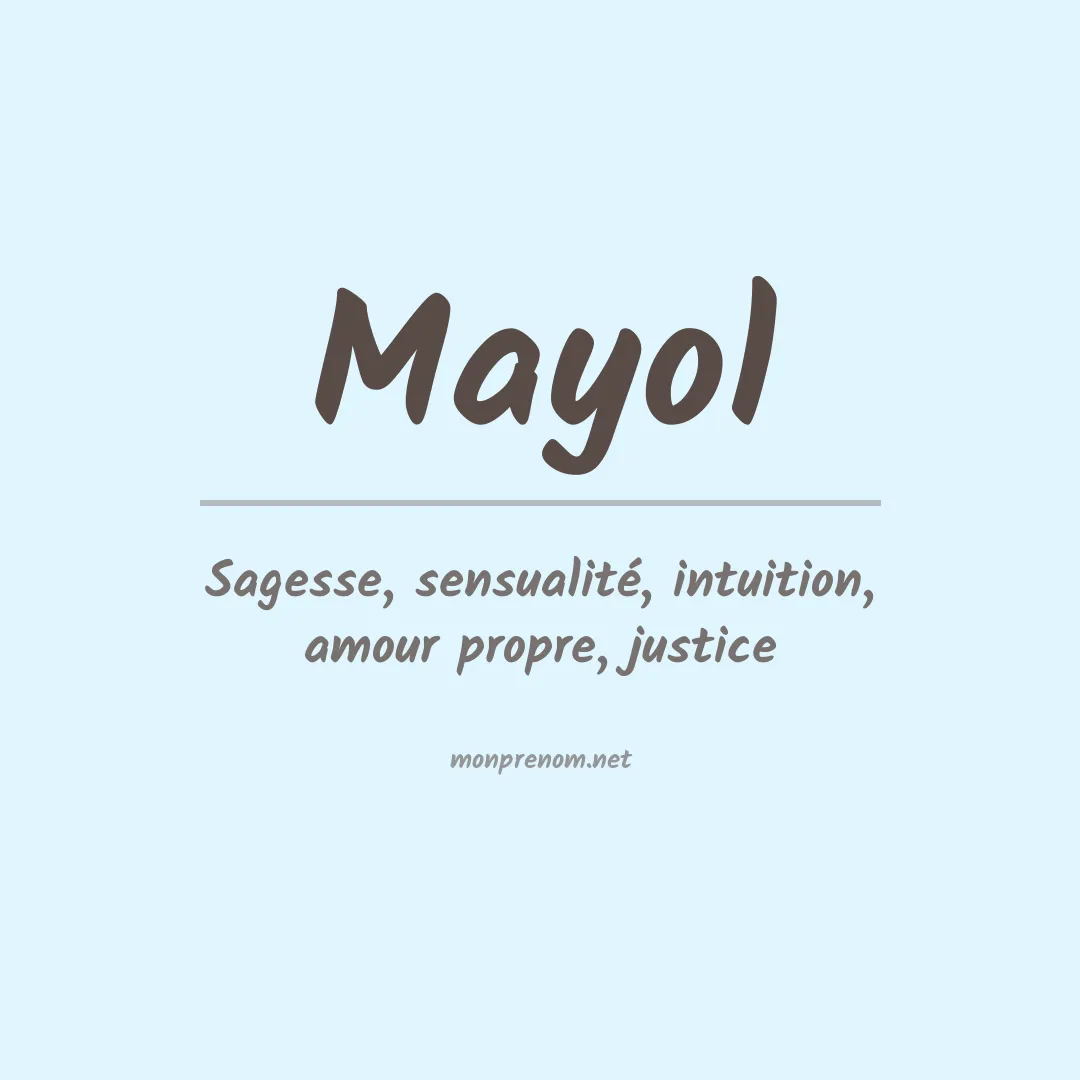 Signification du Prénom Mayol