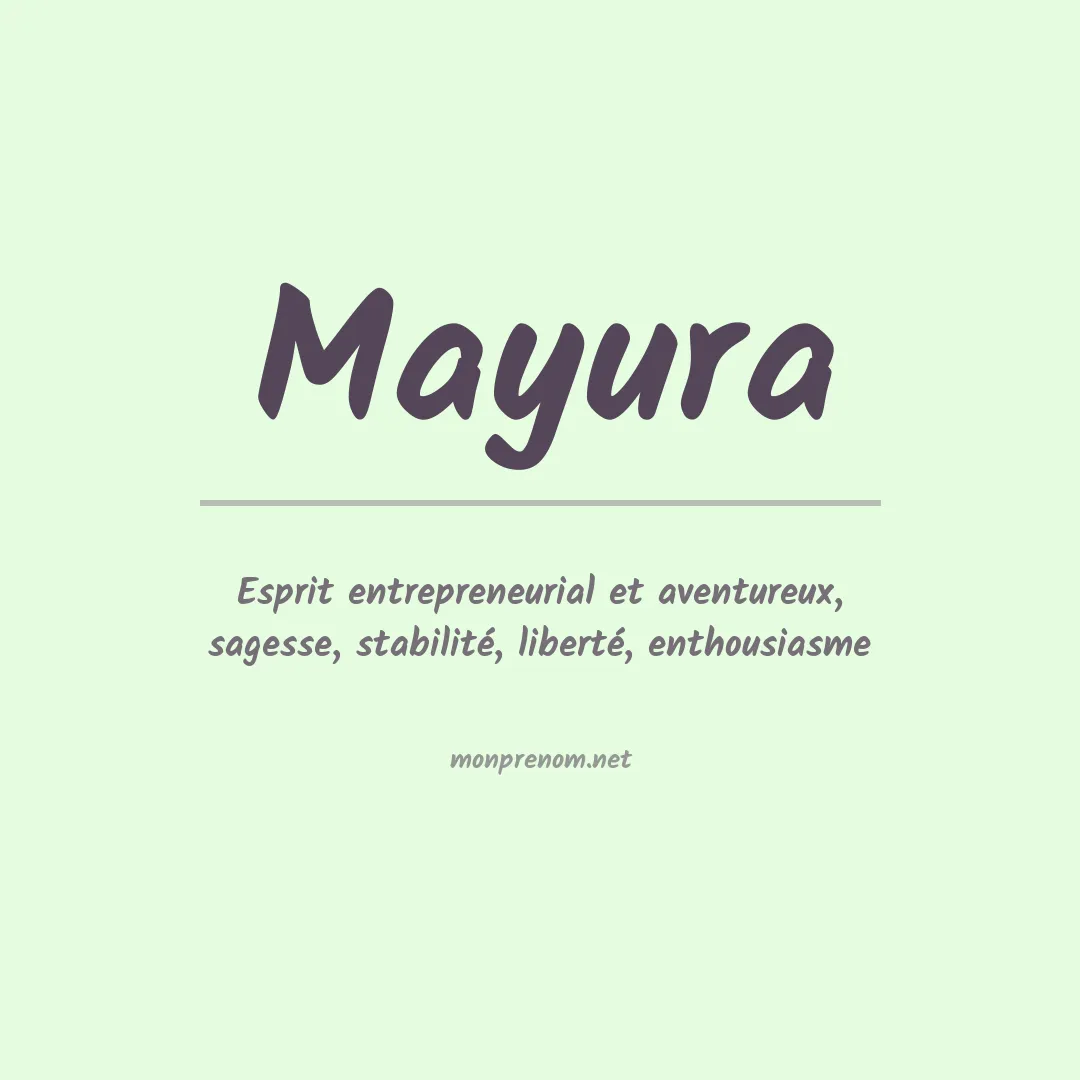 Signification du Prénom Mayura Signification du Prénom Mayura