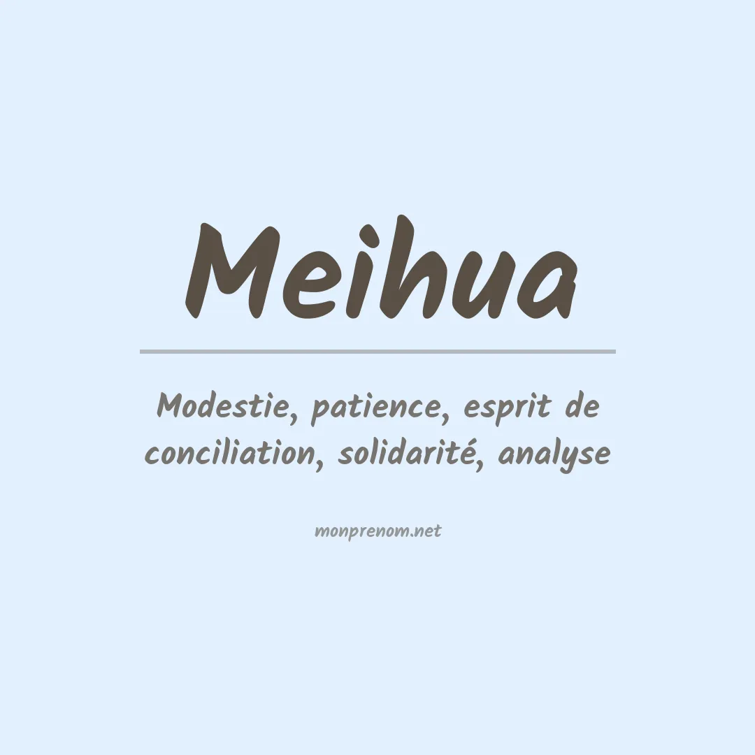 Signification du Prénom Meihua Signification du Prénom Meihua