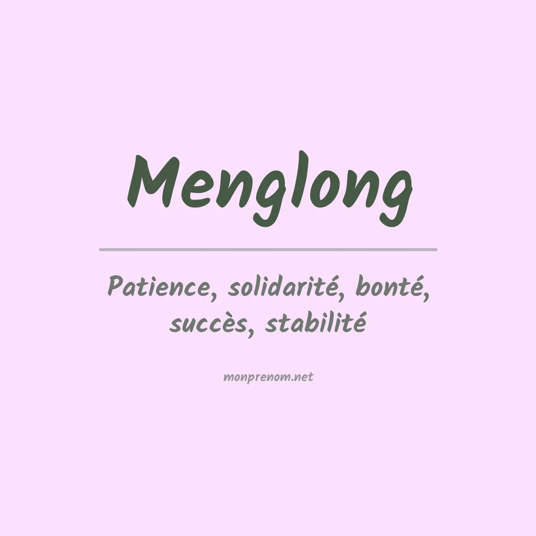 PrénomMenglong