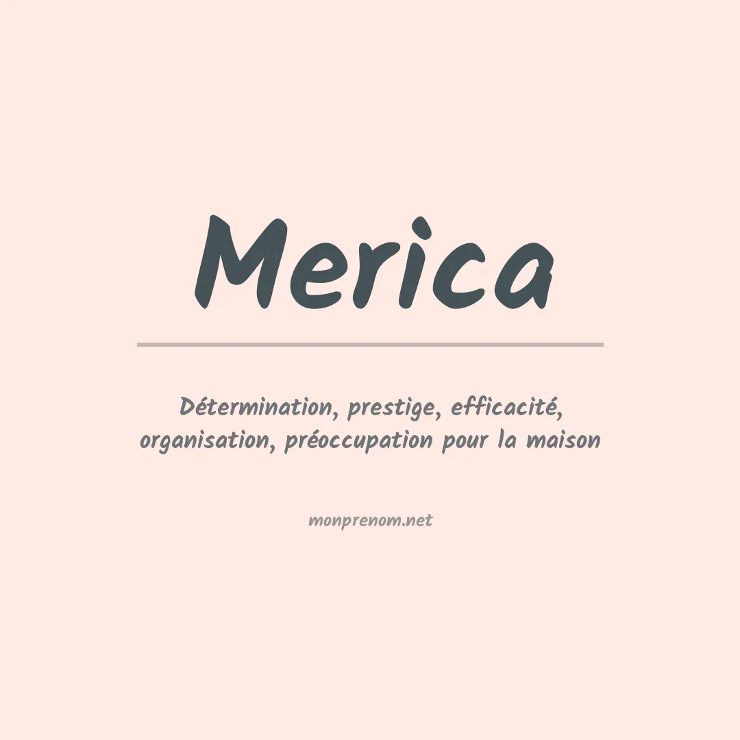 Signification du Prénom Merica