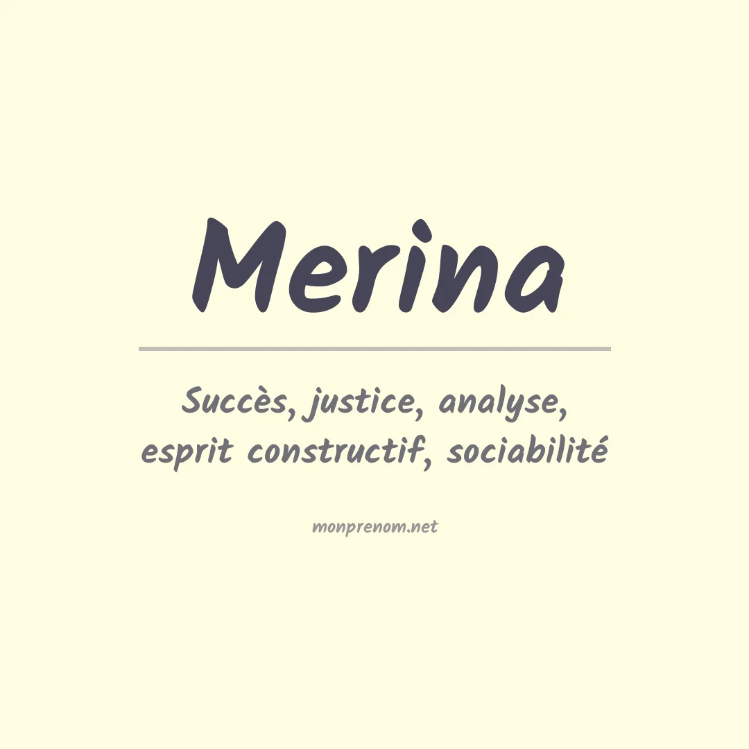 Signification du Prénom Merina Signification du Prénom Merina