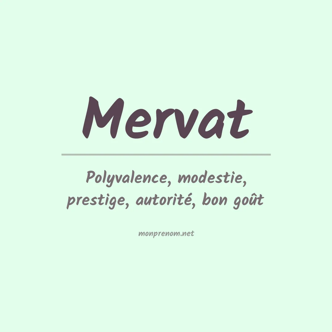 Signification du Prénom Mervat Signification du Prénom Mervat