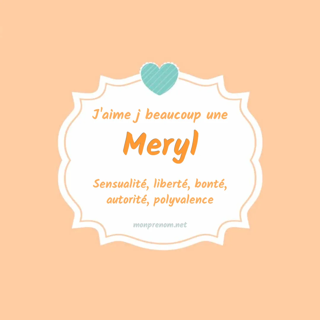 j'aime beaucoup Meryl
