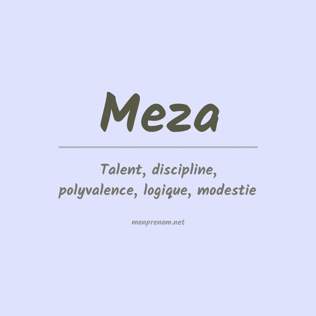 Signification du Prénom Meza