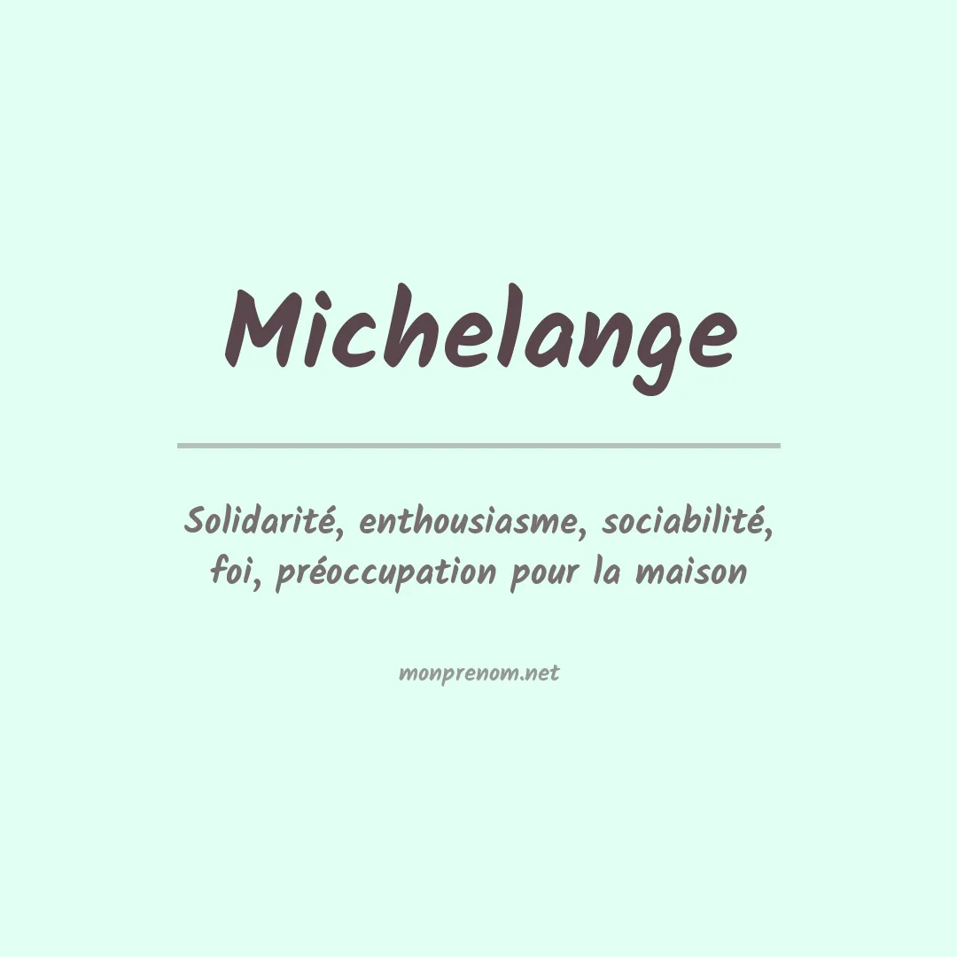 PrénomMichelange