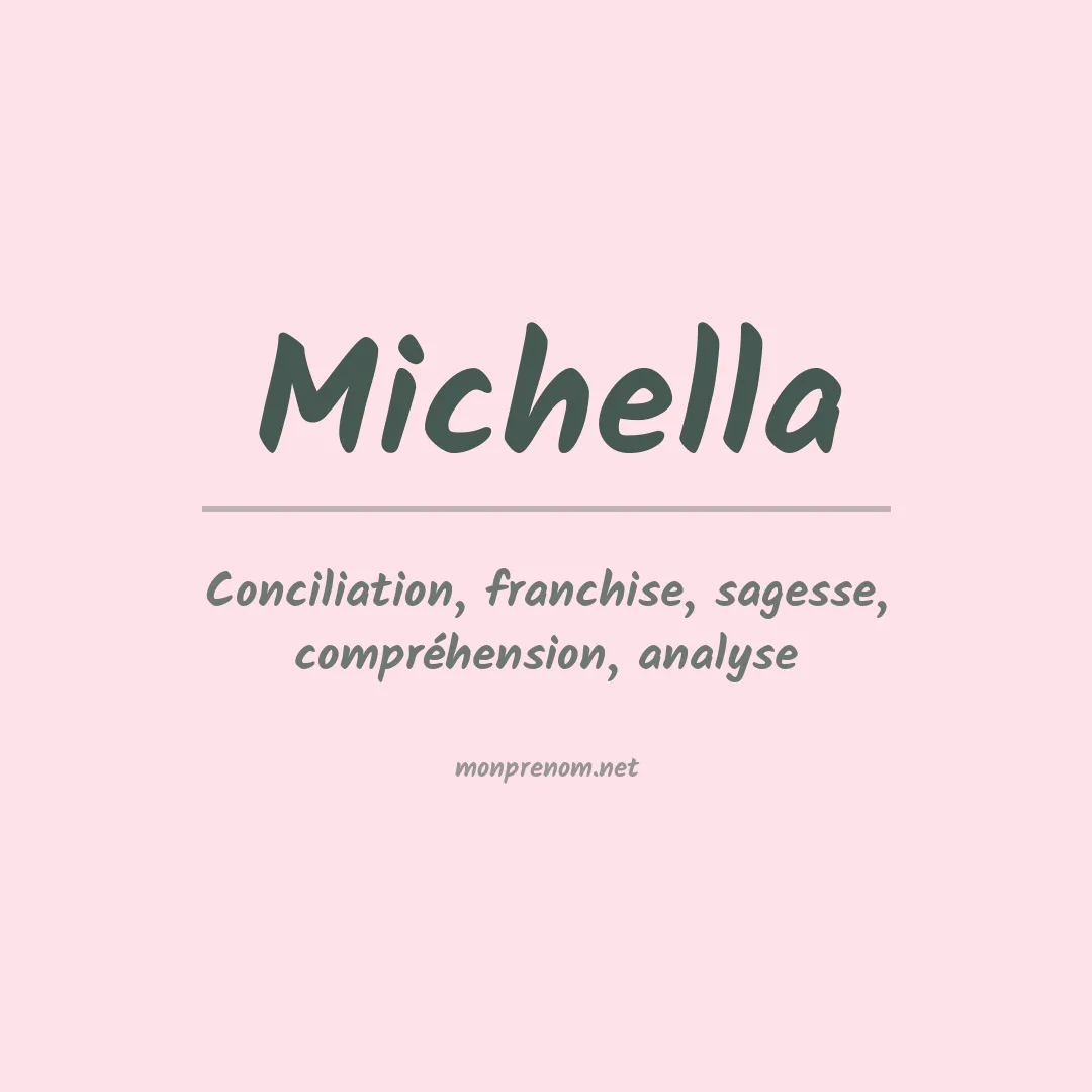 Signification du Prénom Michella Signification du Prénom Michella