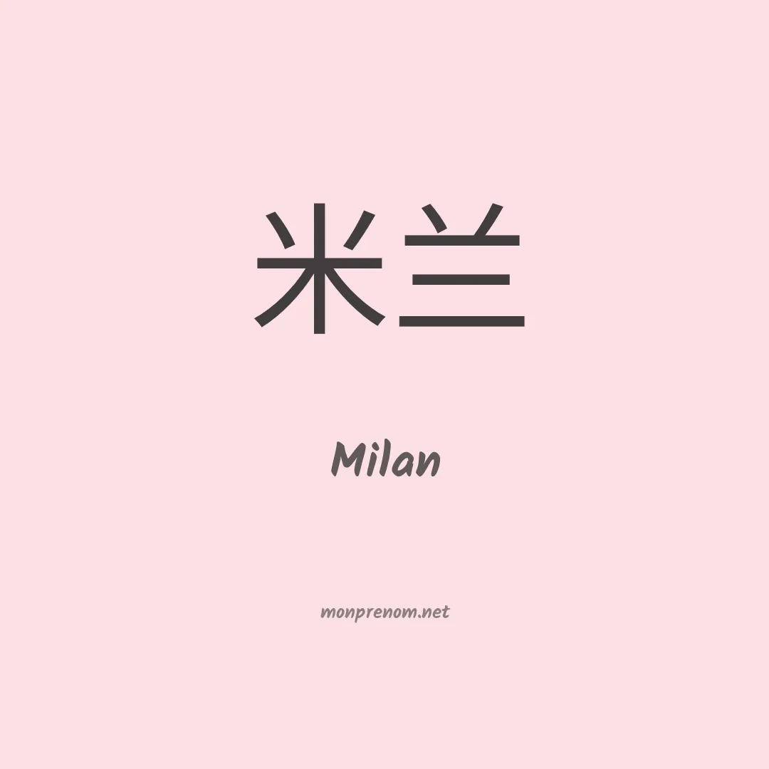 Signification du Pr nom Milan