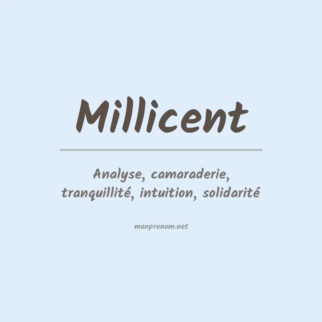 Signification du Prénom Millicent Signification du Prénom Millicent