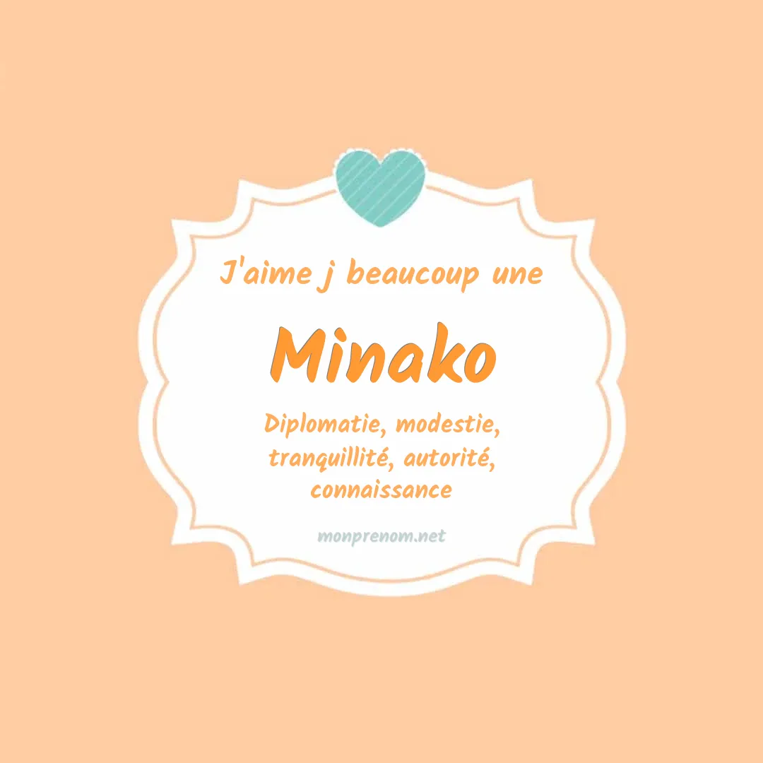 j'aime beaucoup Minako
