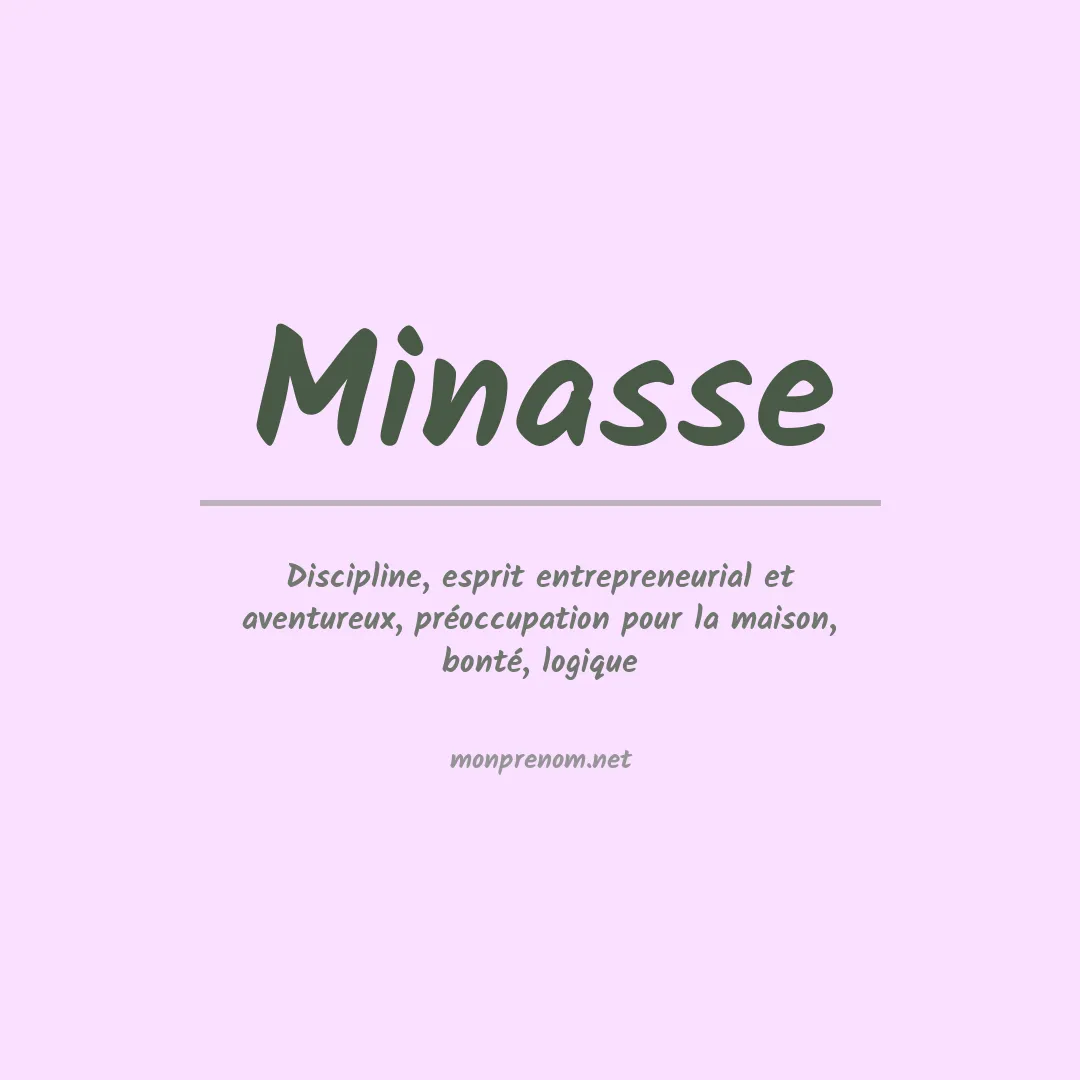 Signification du Prénom Minasse Signification du Prénom Minasse