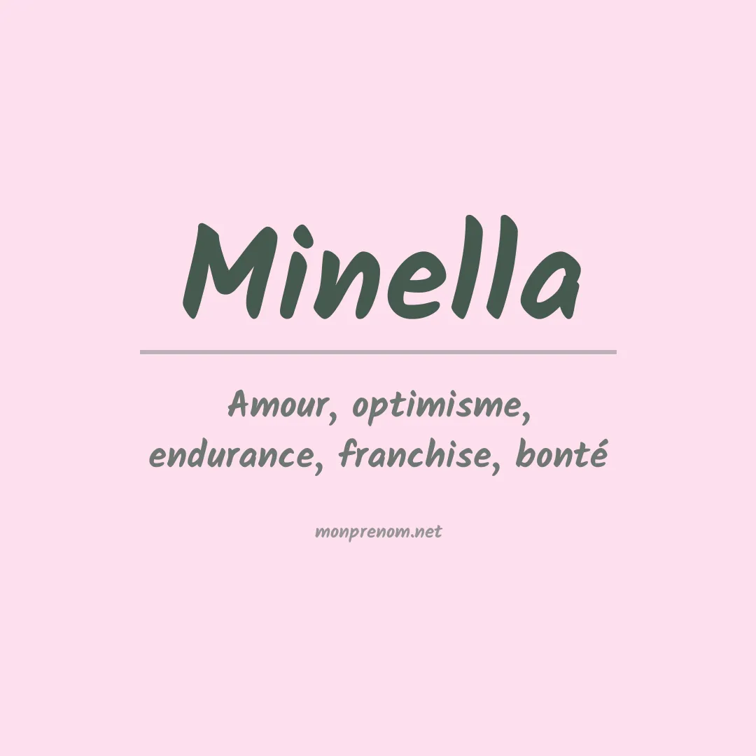 Signification du Prénom Minella