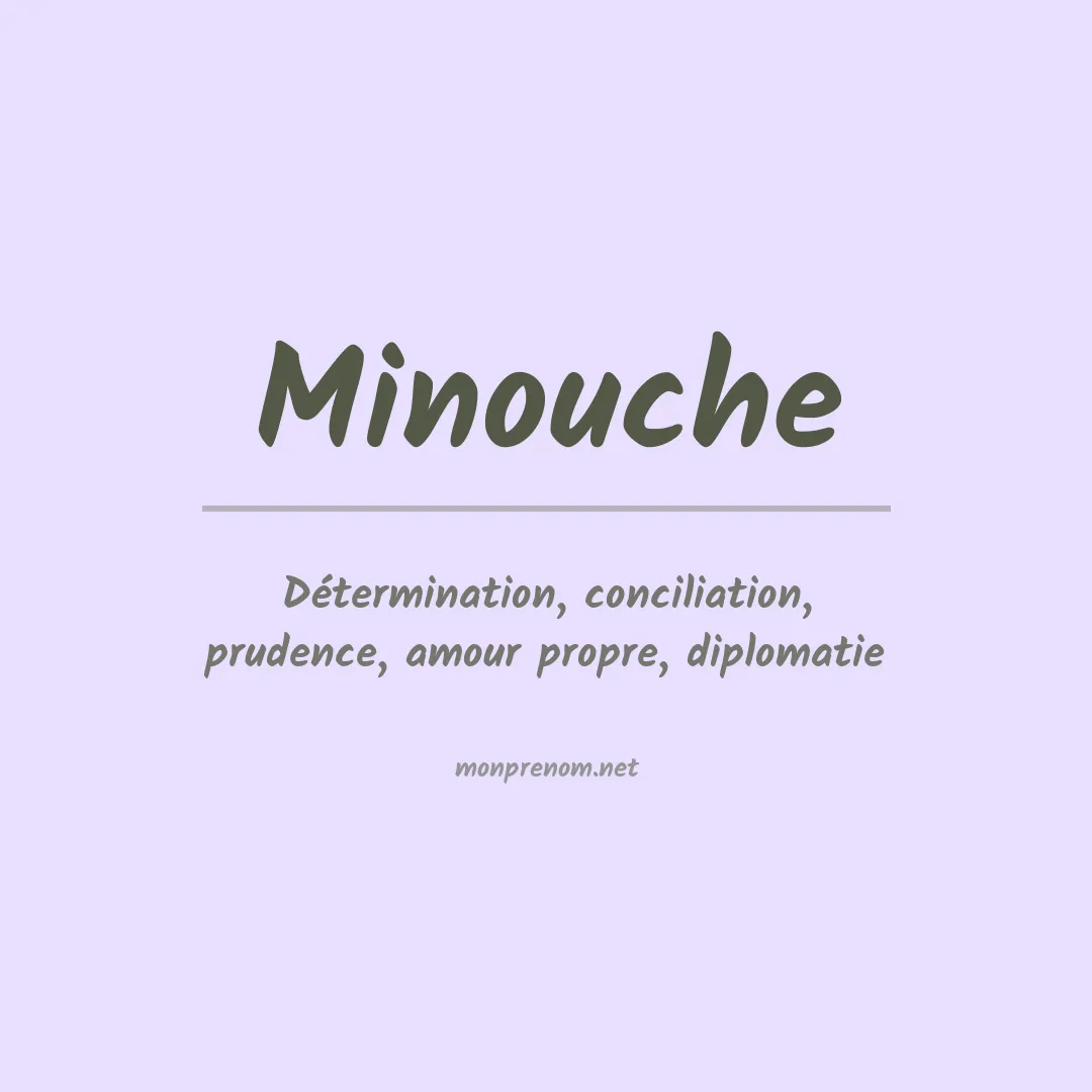 Signification du Prénom Minouche Signification du Prénom Minouche