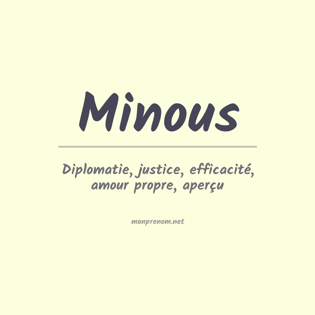 Signification du Prénom Minous Signification du Prénom Minous