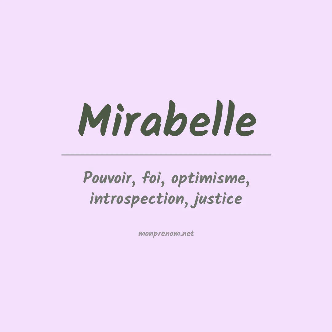 Signification du Prénom Mirabelle Signification du Prénom Mirabelle