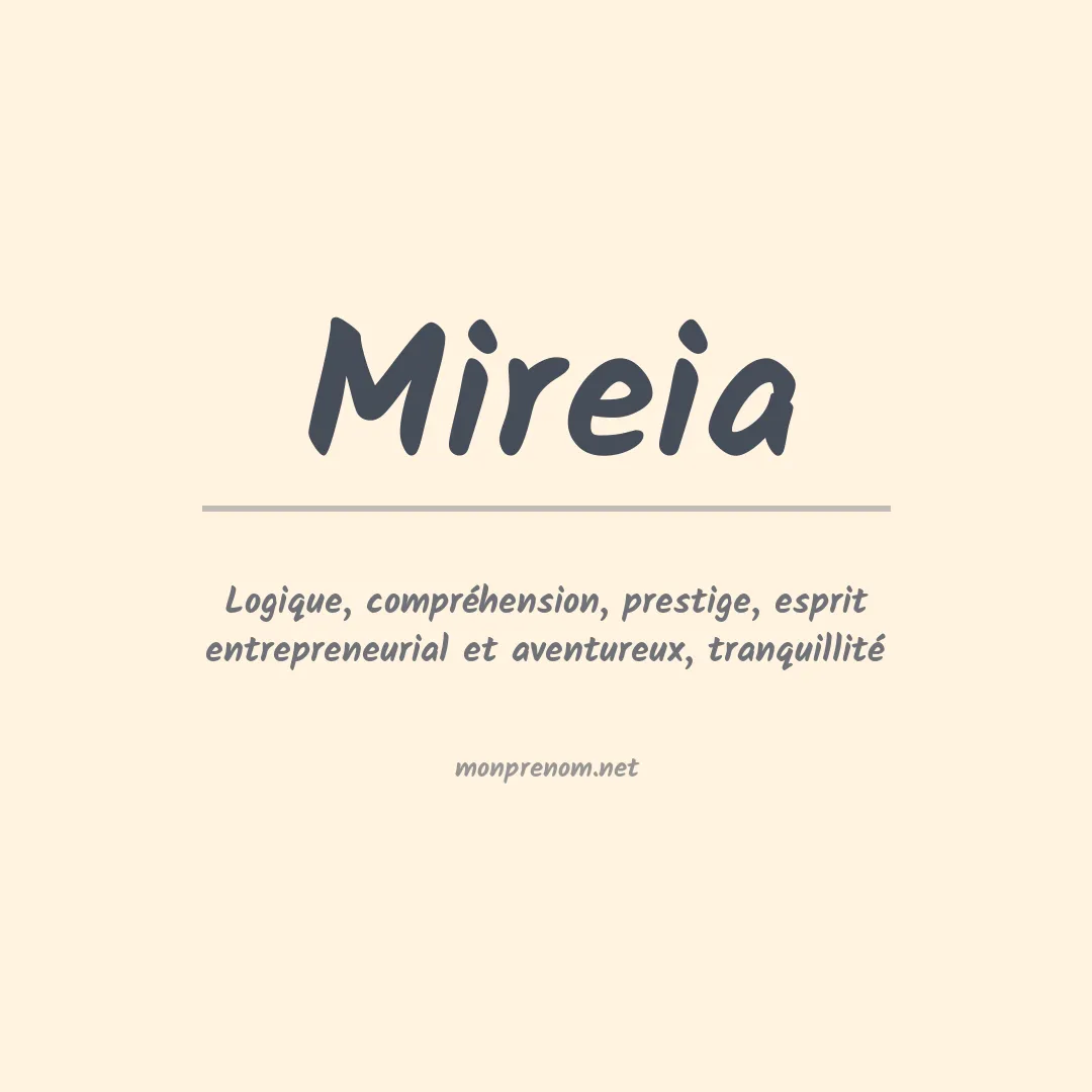 Signification du Prénom Mireia