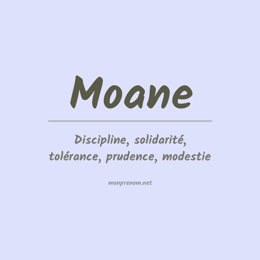 Signification du Prénom Moane Signification du Prénom Moane