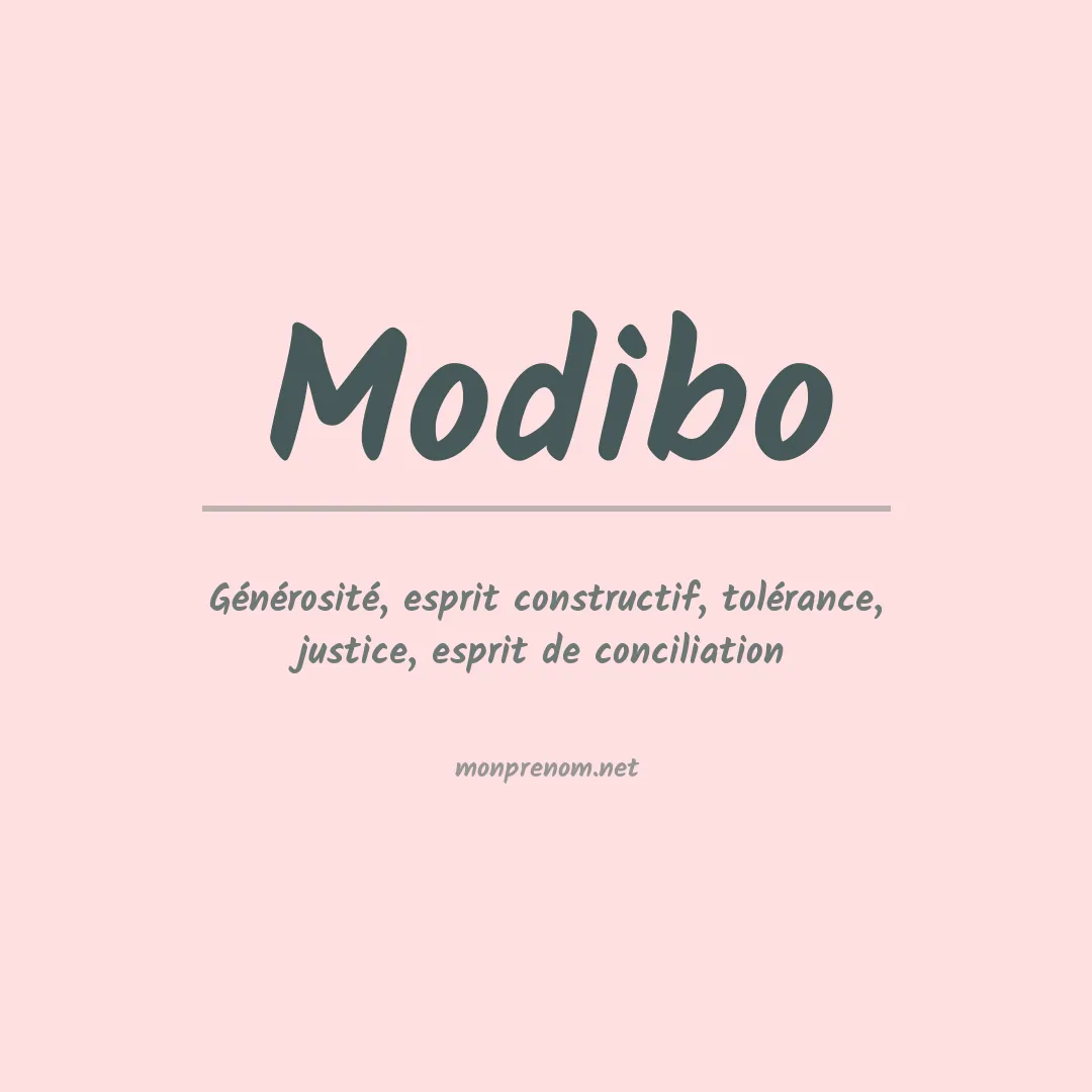 Signification du Prénom Modibo Signification du Prénom Modibo